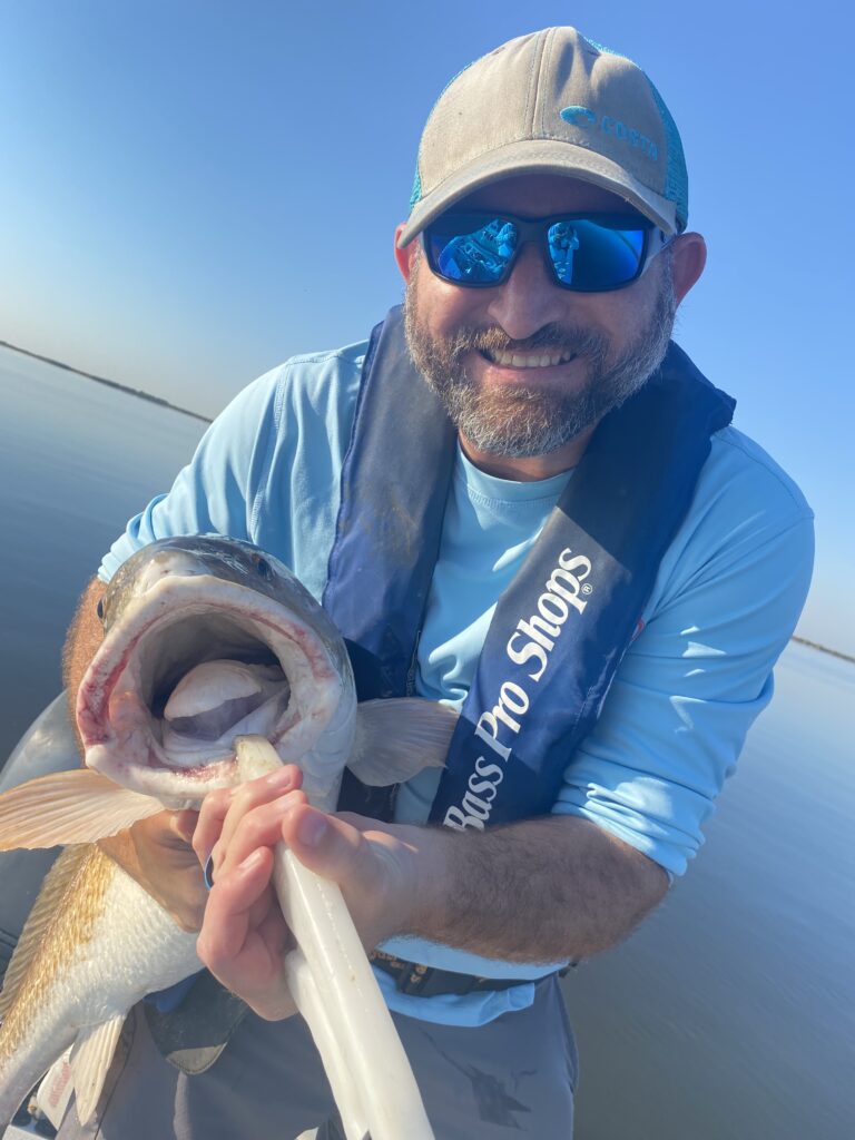 Redfish smile