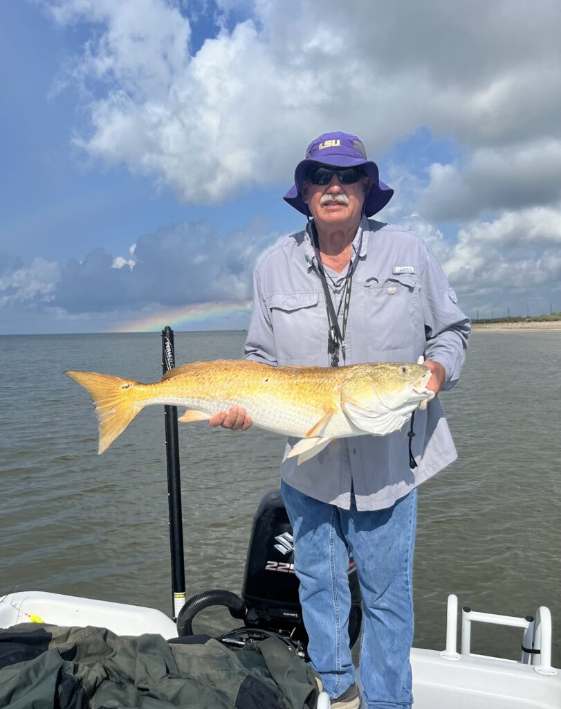 Rainbow and a Redfish