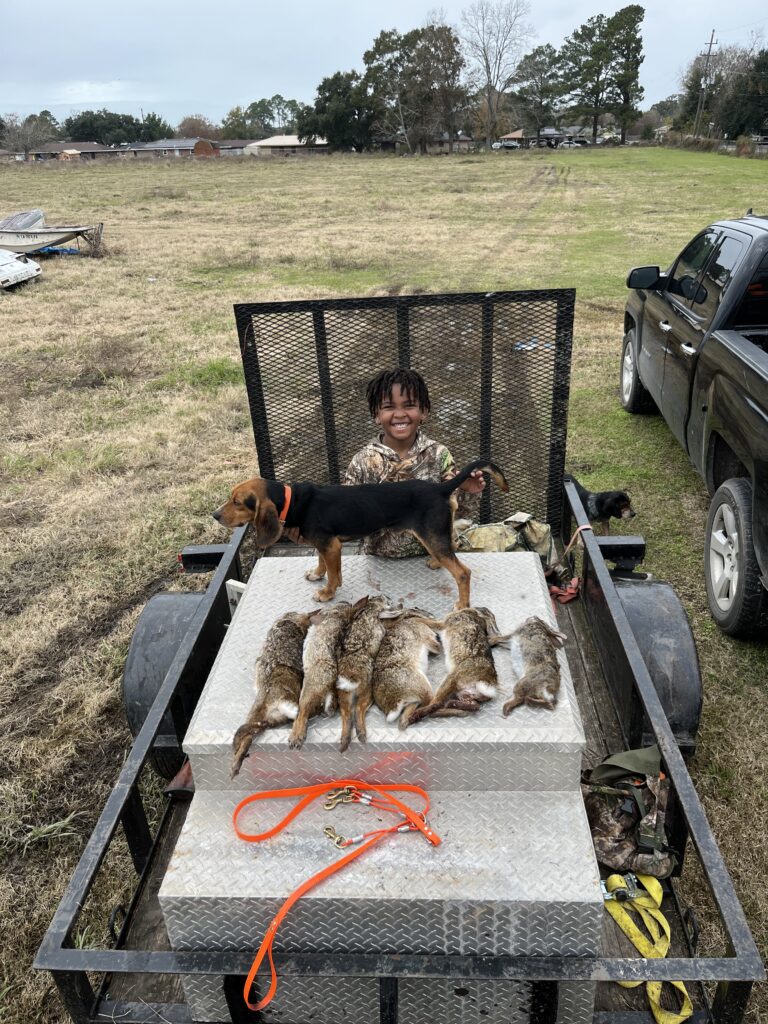 CJ’s first rabbit hunt