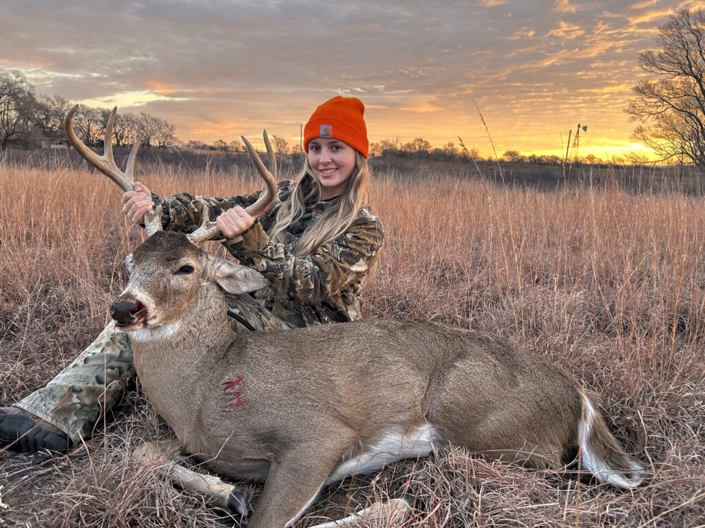 Whitetail and sunrise